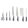 Nava 10-167-021 7db-os rozsdamentes acél késkészlet akril állvánnyal, forgatható