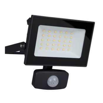  GAO 48989 falra szerelhető LED fényvető, 30 W, 3300 lumen, mozgásérzékelő, kül- és beltéri kivitel