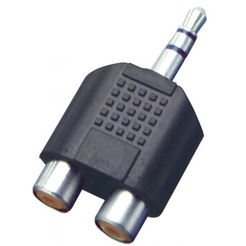 Home AC 17X audió átalakító, 3,5 mm sztereó dugó-2xRCA alj