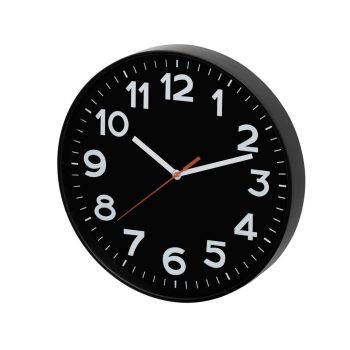  Home AWC300BK fali óra, üveg előlap, kontrasztos, jól leolvasható számlap, 1xAA elem tápellátás, átmérő 300mm