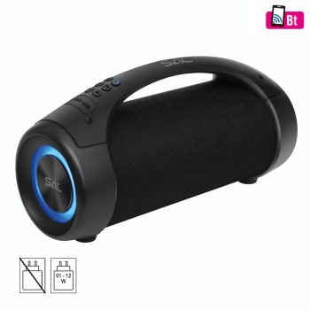   SAL BT 5000 hordozható bluetooth kihangosító, 2 x 25 W, sztereó boombox, FM rádió, USB, microSD, beépített mikrofon, RGB LED, ~30 óra üzemidő