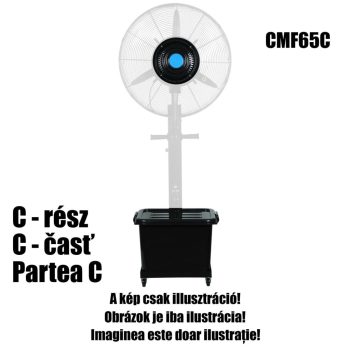   HOME CMF65C párásító ventilátor motor, víztartály, párásító tárcsa, vízpumpa, talp, kerekek