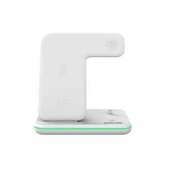   CANYON CNS-WCS302W 3in1 vezeték nélküli töltő, Qi szabvány, micro USB / lightning töltőport, fehér
