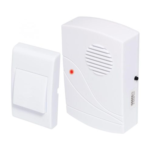 HOME DB 0600DC vezeték nélküli csengő, max. 60 m hatótáv, 32 dallam, LED fényjelzés, elemes tápellátás