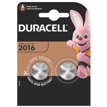   Duracell DL2016 10PP040030 lítium gombelem, 3,0 V feszültség, 2db/bliszter