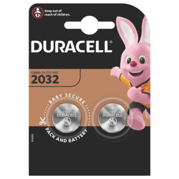   Duracell DL2032 10PP040028 lítium gombelem, 3,2 V feszültség, 2db/bliszter