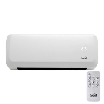   Home FKF 42201 fali elektromos ventilátoros fűtőtest, 1000W/2000W, heti program, távirányító, fehér