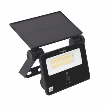   HOME FLP1101SOLAR napelemes LED reflektor, 28 db SMD LED, 1100 lumen, 3 féle színhőmérséklet, mozgásérzékelő, távirányító, IP65