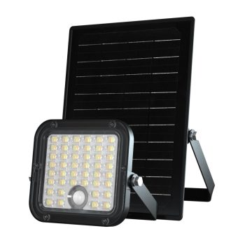   Home FLP1500SOLAR szolár paneles LED reflektor, PIR mozgásérzékelő, 1500 lumen, 88 db SMD LED, 2 üzemmód, IP65