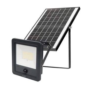   Home FLP1800SOLAR napelemes LED reflektor, 112 db SMD LED, 1800lm, mozgásérzékelő, IP65 védettség, szolárpanel, távirányítható