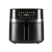 Home HGAF8 digitális air fryer, forrólevegős fritőz, 8 liter kapacitás, 2000 W, hőmérsékleti tartomány 80 – 200 °C