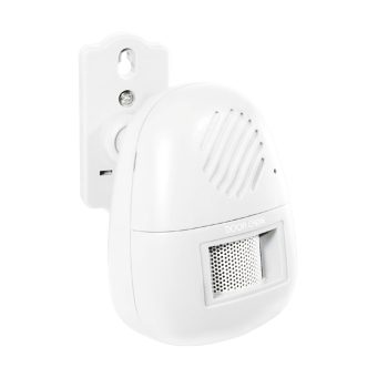   Home HS 11 belépésjelző fali tartóval, 120°-ban állítható, állítható hangerő, hálózati adapter csatlakoztatási lehetőség, elemes tápellátás