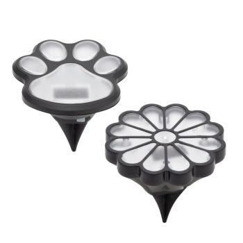   HOME MX674 napelemes kerti lámpa, tappancs, virág, 12db/display, 1db melegfehér LED, beépített akkumulátor