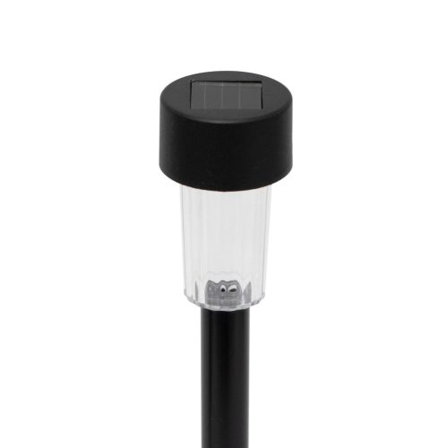 Home MX842 napelemes kerti lámpa, 1 db hidegfehér LED, akkumulátor, fekete műanyag, 24db-os szett