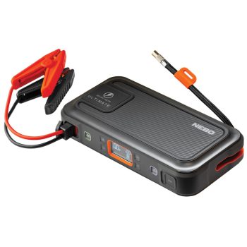   NEBO NEB-PBK-0006-G ULTIMATE, Jump Starter, 12VDC/600 A 3mp, 1500 A max., kompresszor, 130 psi max., LCD kijelző, Smart Charge, indítókábelek