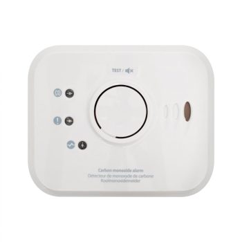   FireAngel NM-CO-10X-INT szén-monoxid vészjelző, beépített, nem cserélhető lítium elem, 10 év várható üzemidő, W2-modulal hálózatba kapcsolható, fehér