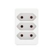 Home NV 23/WH hálózati elosztó, 3 EURO aljzat gyermekvédelemmel ellátva, max. 3 x 500 W, fehér
