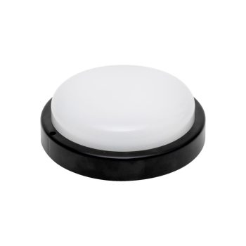   HOME RCC18LEDBK LED-es fali/mennyezeti lámpa, kör alakú, fekete, 18 W, 4000K, 1200 lumen, IP54, kül- és beltéri kivitel