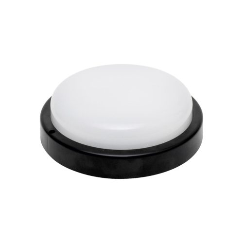 HOME RCC18LEDBK LED-es fali/mennyezeti lámpa, kör alakú, fekete, 18 W, 4000K, 1200 lumen, IP54, kül- és beltéri kivitel