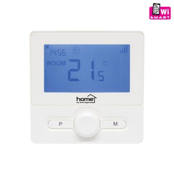   Home THES25WWIFI vezeték nélküli szobatermosztát, smart, hordozható és falra szerelhető, Wi-Fi kapcsolat, programozható, ablaknyitás érzékelés, fehér