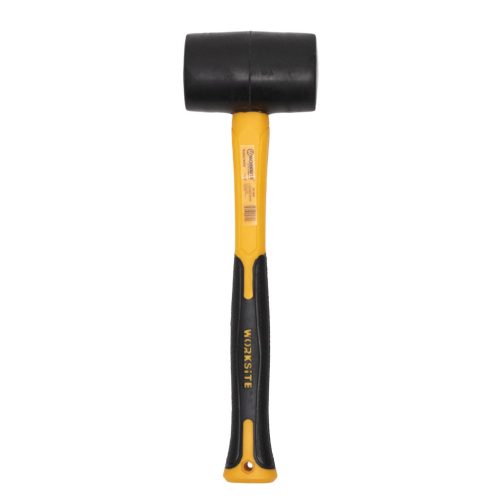 WORKSITE WT3098 gumikalapács, 450g, 340mm hosszú, üvegszálas gumírozott nyél
