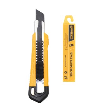   WORKSITE WT6079 szike készlet, 18mm széles letörhető penge, +10 pótpenge, erős fém pengevezető