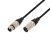 SAL XLR3 audio kábel, XLR dugó / XLR aljzat, 3 méter, 6mm, fém, réz vezeték