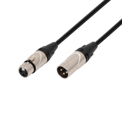 SAL XLR5 audio kábel, XLR dugó / XLR aljzat, 5 méter, 6mm, fém, réz vezeték