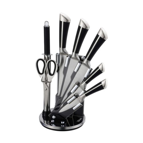 Zilan ZLN1634 8 darabos késkészlet, állvánnyal, 3CR13 rozsdamentes acél, mosogatógépben mosható